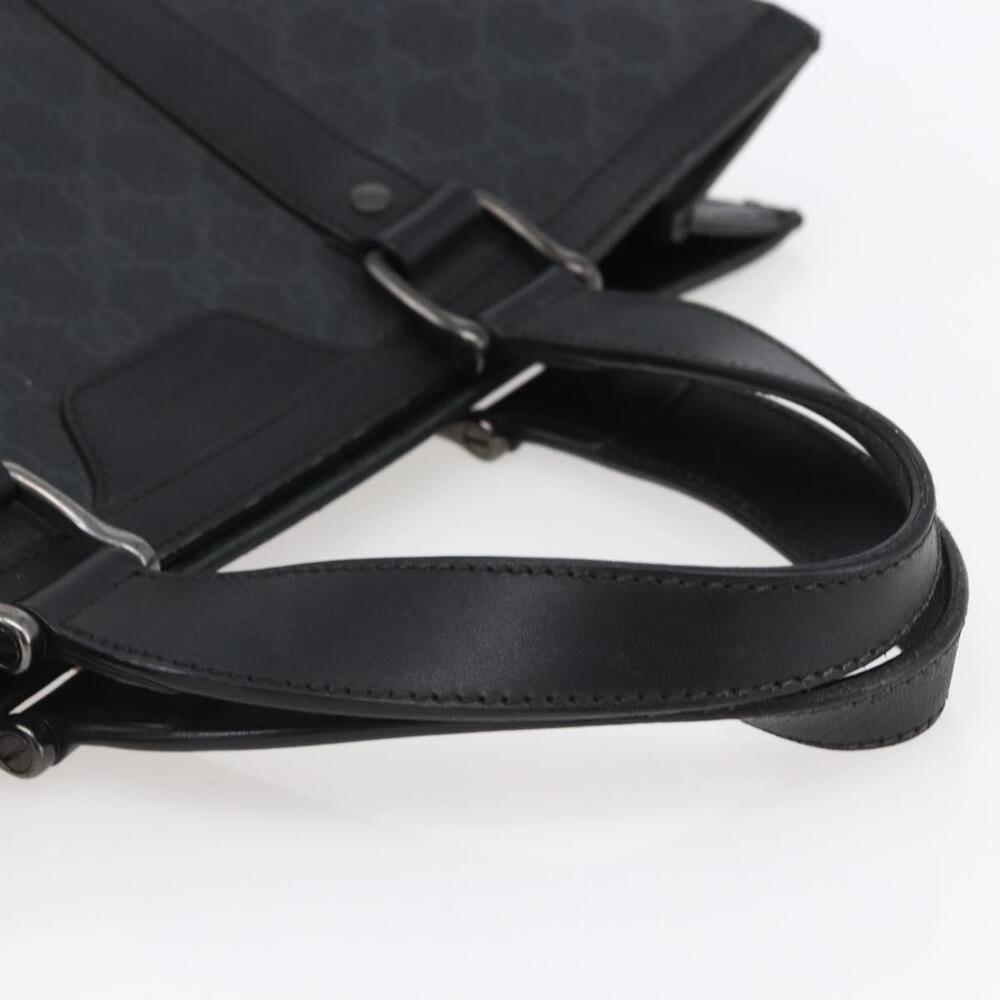 GUCCI GG Supreme Hand Bag PVC Black 322072 Auth ep12169 - Picture 7 of 16